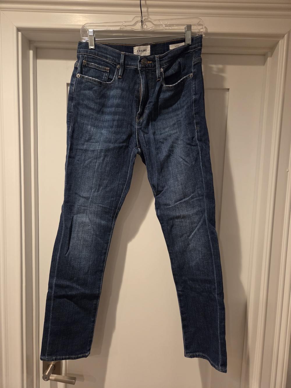 Frame Women’s Dark Wash Denim Jeans - Classic Straight Fit